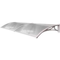 2.8 m Door Canopy Awning Shelter Patio Cover Extendable Canopies White CP0011-2