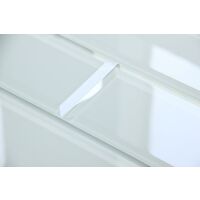 10 Pack of Super White Bevelled Glass Subway Tile 100 x 200mm (MT0189)