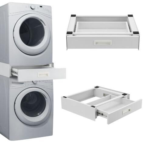 SWANEW Verbindungsrahmen Waschmaschine Aufbau-Rahmen Ablage Trockner Zwischenbausatz 86227520