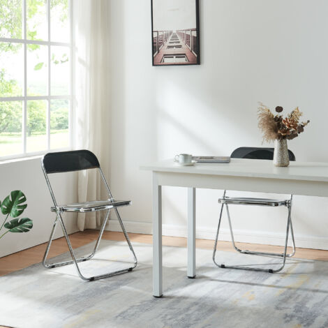 Klappstuhl Pornainen 6er Set Mintgrün, transparent [en.casa