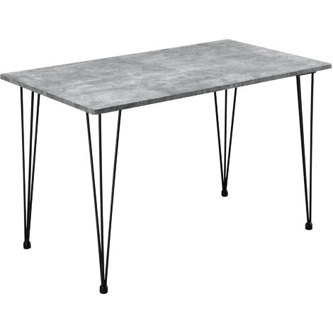 Esstisch Kiel 120x70 cm Betonoptik en.casa