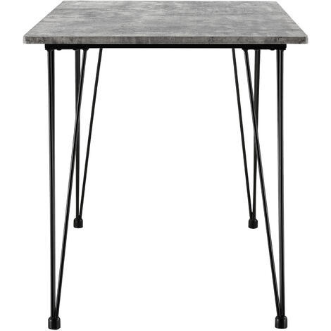 Esstisch Kiel 120x70 cm Betonoptik en.casa