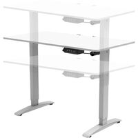 Höhenverstellbarer Tisch Visalia elektrisch 110x60cm Weiß [pro.tec]