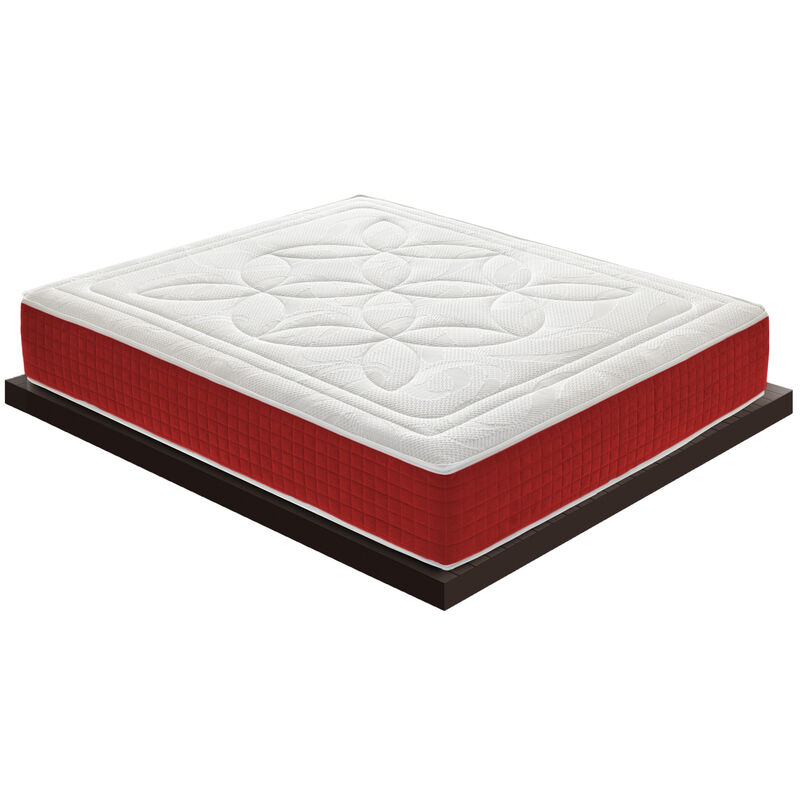 Matelas 80x200 Mémoire De Forme 5 Cm - 9 Zones Confort Haut 25 Cm