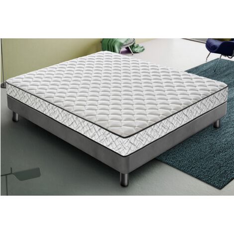 Matelas 150x190 à mémoire de forme - Epaisseur 20 cm - Orthopédique - Rigidité H3 9 Zones de Comfort