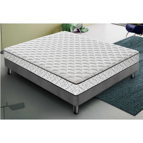 Matelas 160x190 à mémoire de forme - Epaisseur 20 cm - Orthopédique - Rigidité H3 9 Zones de Comfort