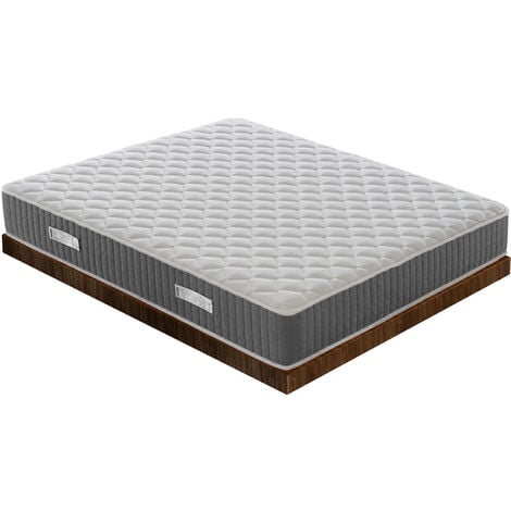 Matelas 140x190 à ressorts ensachés - à mémoire de forme avec 9 zones différenciées Orthopédie - Anatomique - Antibactérien - Anti-acariens - Dispositif médical - 100% Made in Italy