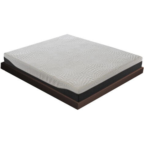 matelas à ressorts ensachés, mousse à mémoire de forme, hauteur 25 cm, orthopédique, élastique et indéformable, 13 zones de confort 80x200
