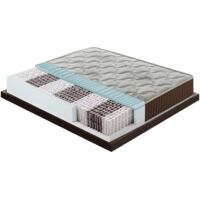 Ilovesleep – Matelas mousse à mémoire de forme 22cm – Ferme 7/10 – Housse amovible en microfibre – Made in Italy – Pour mal de dos