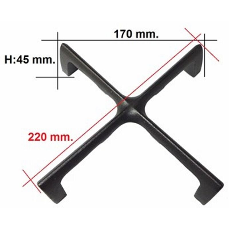 Riduzione Ghisa Franke 160mm - Per Griglie Poggiapentole Piano Cottura, Colore Nero - Foto 7