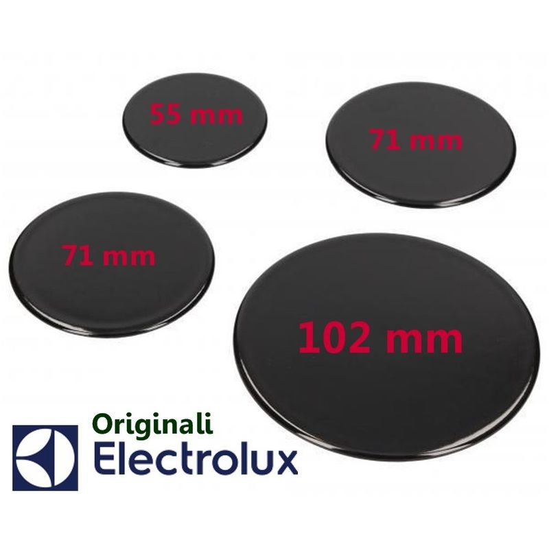 KIT 4 PZ MANOPOLE POMELLI PIANO COTTURA CUCINA ELECTROLUX REX 3550077105