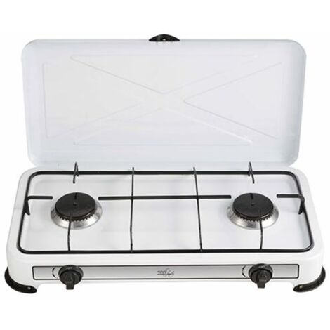 Barbecue A Gas Portatile SMH LINE 2 In 1 Con Piastra E Griglia – 12 Cartucce Incluse, Da Campeggio