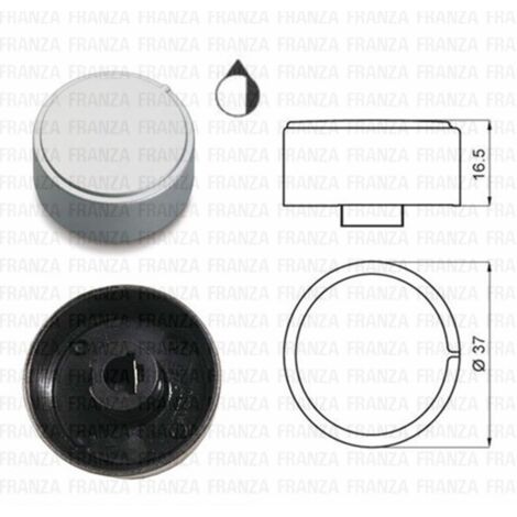 MANOPOLA POMELLO PIANO COTTURA ARISTON PZ7.. HOTPOINT D.37mm C00142721