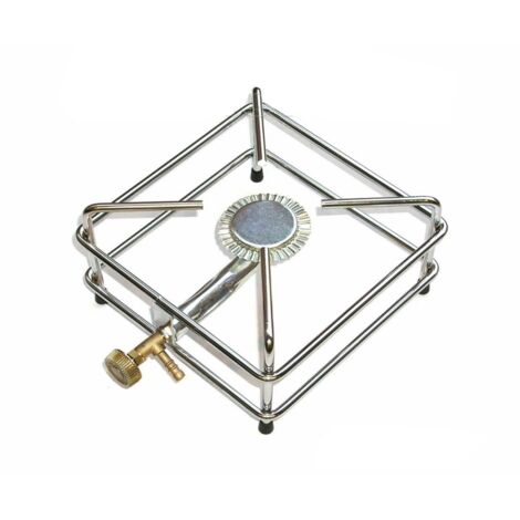 FORNELLONE FORNELLO GAS GPL BRUCIATORE ACCIAIO 2,5KW CROMATO