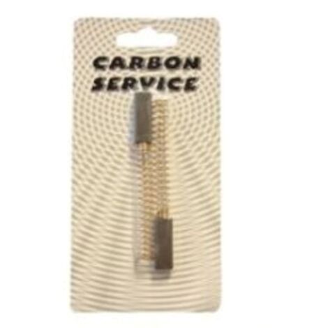Blister da 2 carboncini SPAZZOLE MOTORE 5 x 5 x 15/12 mm con molle PER UTENSILI