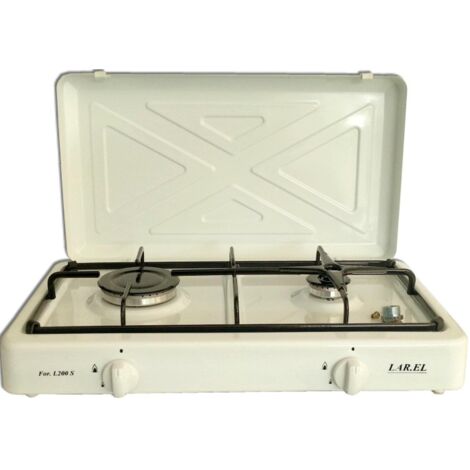 FORNELLO CUCININO 2 FUOCHI CAMPEGGIO APPOGGIO LAREL GAS GPL
