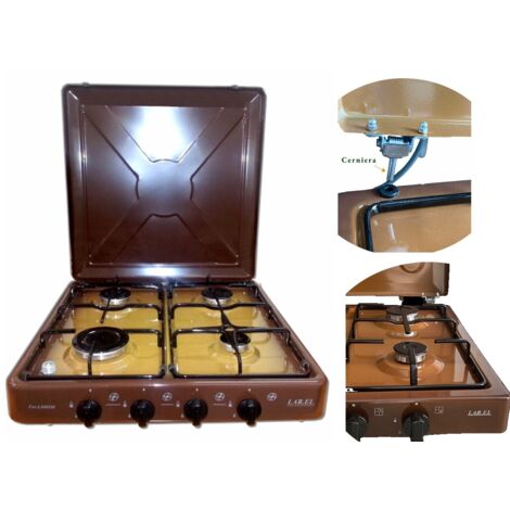 Jo Chef Fornello da campeggio a butano, 9.500 BTU, stufa a gas portatile, ideale
