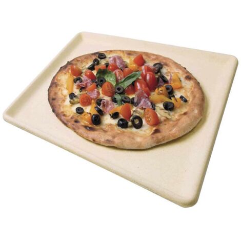 NATURCOOK PIASTRA PIETRA REFRATTARIA PIZZA PANE COTTURA FORNO 35 X 34 TRABO