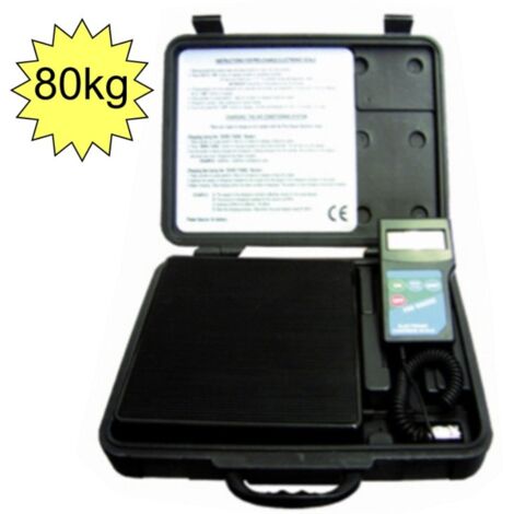 Bilancia Elettronica digitale fino a 80 kg. valigetta refrigerazione X GAS FREON