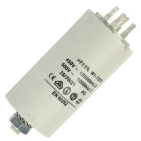 Iruihoo Condensatore CBB60 450V 3uf 50/60Hz, Condensatore Di Marcia Del Motore, Condensatore Di Soppressione Delle Interferenze, Condensatore Di Avviamento Del Motore,microfarad Con Cavo