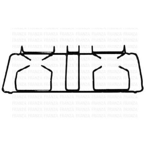 GRIGLIA 2 FUOCHI CUCINA FRANKE SMALTATA NERA 454 X 239