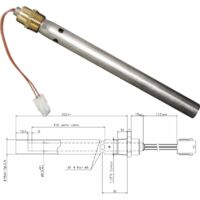 RESISTENZA CANDELETTA ACCENSIONE STUFA A PELLET FERROLI SUN P7 - 205mm