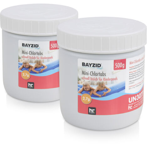 BAYZID 500 g BAYZID® Mini - Pastilles de chlore 2,7 g pour petites piscines 1 kg (en) (1/5)