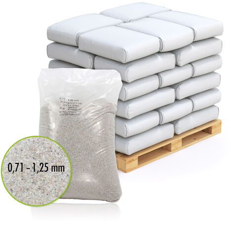 20x 25 kg Premium Quarzsand Filtersand 0,71 - 1,25 mm