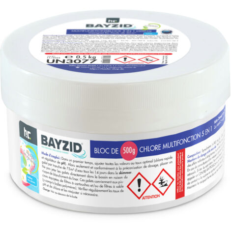 18x 500 g BAYZID® Multiblock 5in1 für Pools