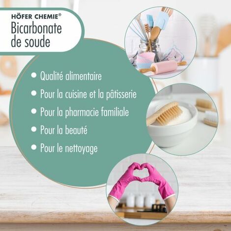 Bicarbonate de soude sachet de 1 kg multi usages entretien propreté  écologiques maison et jardin