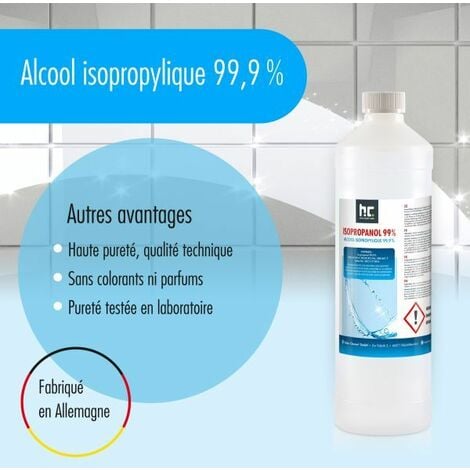 Alcool isopropylique nettoyant pour filtres à eau ou vaporisateurs