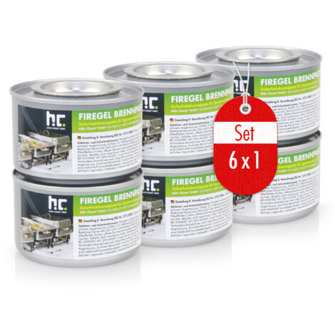 Höfer Chemie Lot de 6 pâtes combustibles de 200 g - pour la Restauration et l’Usage Domestique
