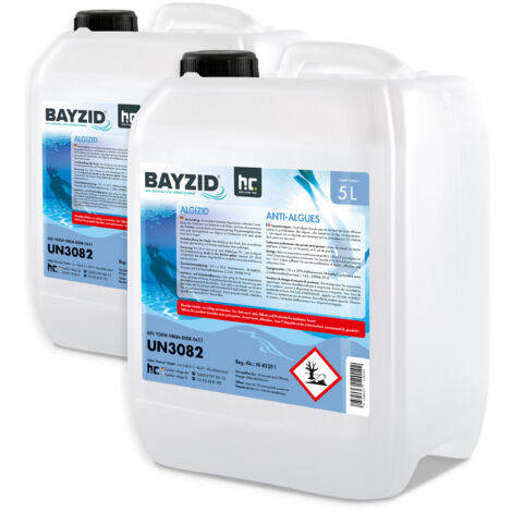 2x 5 L BAYZID® Algizid Algenverhütung für Pools