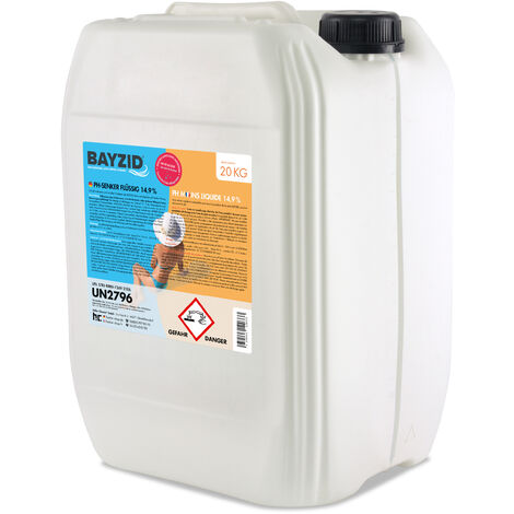 2 x 12,5 kg (10 L) Bayzid Chlore liquide 48°