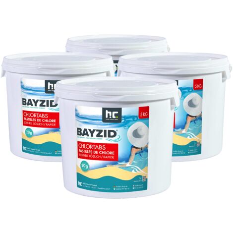 4x 5 kg BAYZID® Chlortabs 20g schnell löslich