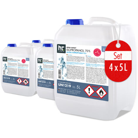 Höfer Chemie Alcool isopropylique 70% Höfer Chemie® en bidon de 5 L 20 l (en)