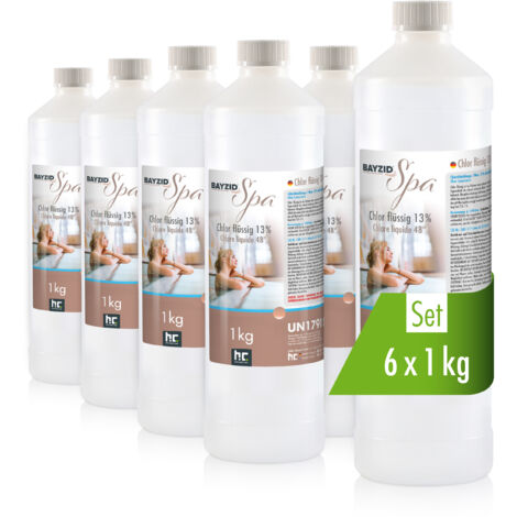 BAYZID chlore liquide BAYZID® SPA pour spas et pataugeoires en bouteille de 1 KG 6 kg (en) (1/5)