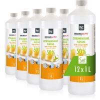 MICROACTIV Zitronensäure 1x 1l flüssig - Entkalker Kaffeevollautomat, Kaffeemaschine - Reinigungsmittel für Haushalt, Küche & Bad - biologisch abbaubar