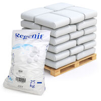 Comprimés de sel évaporé pour adoucisseur d'eau – 25 kg – Conforme DIN 19604 / EN 973 – Évite dépôts calcaires et coûts d'entretien – Esco