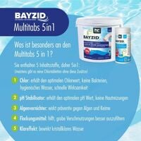 2 x 5 kg Bayzid Galets de chlore multifonction (200g)