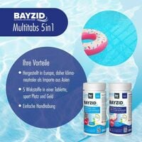 2 x 5 kg Bayzid Galets de chlore multifonction (200g)