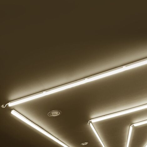 Armatures LED blanches - Intégrées - T5 - Samsung - IP20 - 16W - 1600 Lumens - 3000K - 5 ans