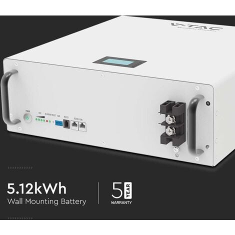 Solution de stockage de batteries - Batteries d'intérieur - IP20 - 5kWh - Blanc