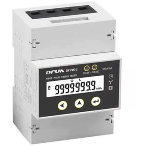 Lot De 5 Compteurs Électriques Triphasés - Blanc - Occasion - Fonctionnels