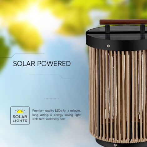 Lampes solaires - Lampe solaire pour pelouse - IP65 - 3000K - Numéro de modèle : - VT-7653