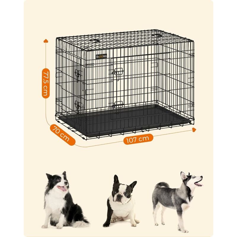Cage mobile pliable et transportable cage chien cage chat - Ciel & terre