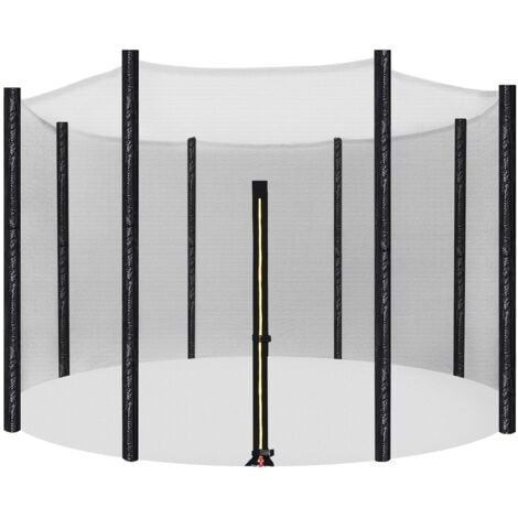 Songmics – Filet de sécurité pour trampoline 366 cm – Maille dense PE 120 g/m² – Hauteur 1,80 m – Manchons de protection en PE