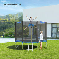 Coussin de sécurité de trampoline de remplacement, Rechange amovible, diamètre 305 cm, résistant aux rayons UV, anti-déchirure, taille standard, Bleu STP010Q02 - Bleu