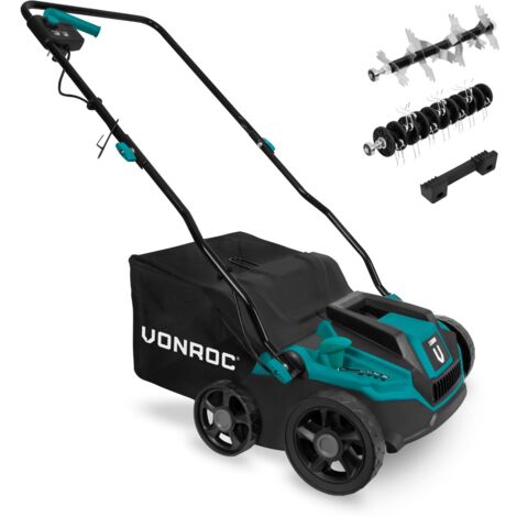 VONROC Arieggiatore / Scarificatore 1300W  Con cassetta raccoglitore da 35L