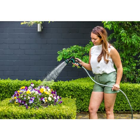 1 Pezzo Pistola Spruzzatrice Per L'acqua Da Giardino Esterna Nera